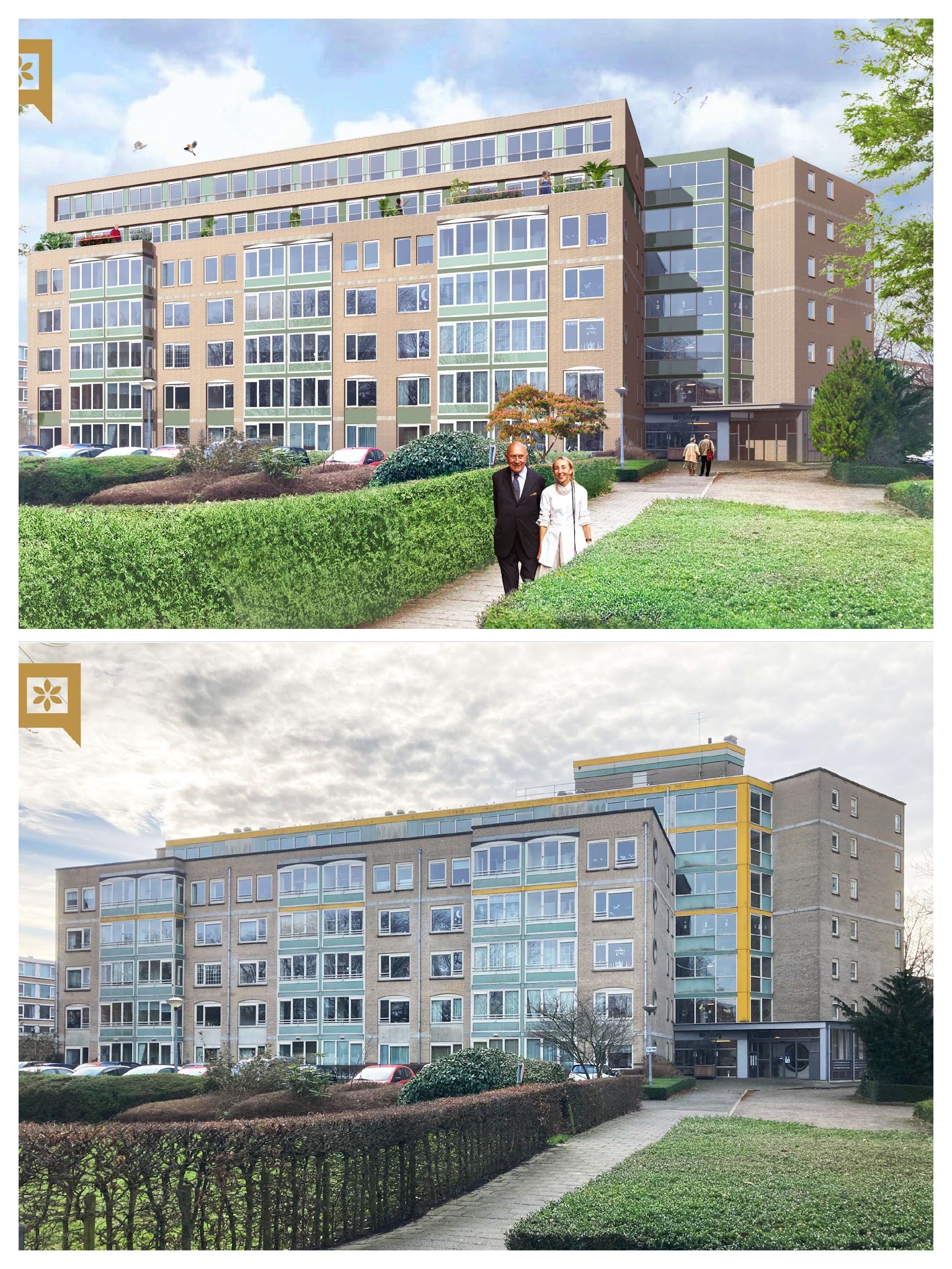 12 nieuwe woningen bovenop woongebouw Meyburg